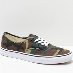 Vans Authentic Woodland Camo Skate Shoes